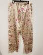 Womens Multicolor Floral Shawl Collar Long Sleeve 2-Piece Pajama Set Size S image number 4