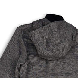 NWT Mens Gray Black Heather Long Sleeve Pockets Full-Zip Hoodie Size S/P alternative image