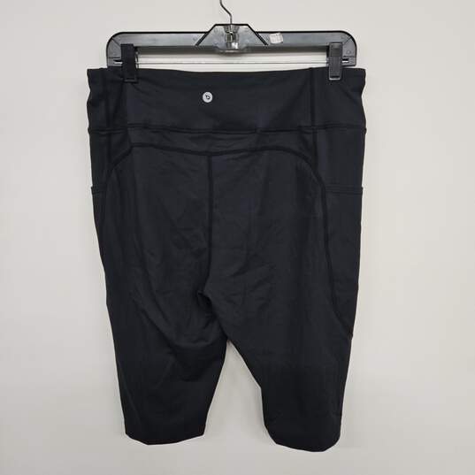 Baleaf Black Pocketed High Waist Shorts image number 2