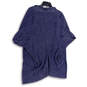 Womens Blue Heather Knitted Pockets Open Front Cardigan Sweater Size S/M image number 2