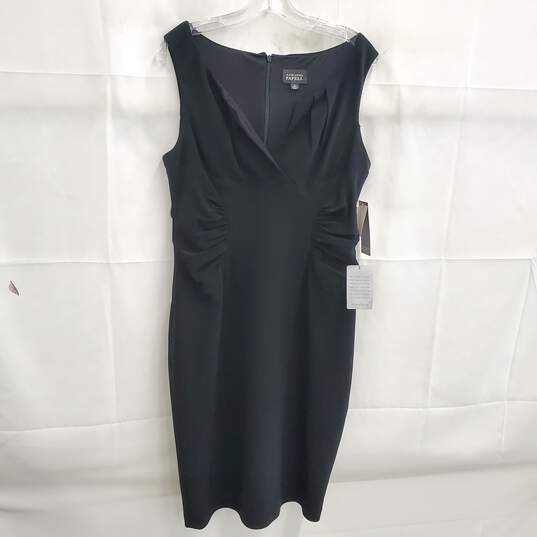 Adrianna Papell Black Sleeveless Women's Sheath Dress Size 12 NWT image number 1