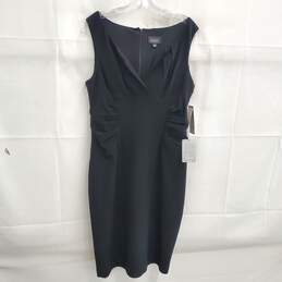Adrianna Papell Black Sleeveless Women's Sheath Dress Size 12 NWT