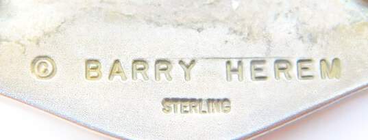 Vintage Barry Herem 925 Sterling Silver Frog Brooch Pin 10.4g image number 4