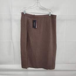 NWT Lafayette 148 New York WM's Nutmeg Skirt Size XXL
