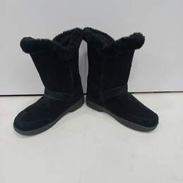 Bearpar Women's Black Fur Boots Size 10