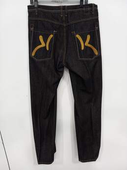 Karl Kani Gold Men's Denim Straight Baggy Urban Hip Hop Jeans Size 34x34 alternative image