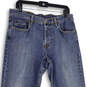 Womens Blue Denim Medium Wash 5-Pocket Design Straight Leg Jeans Size 34 image number 3