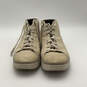 Mens Beige Round Toe Lace-Up Mid Top Classic Sneaker Shoes Size 11.5 image number 1