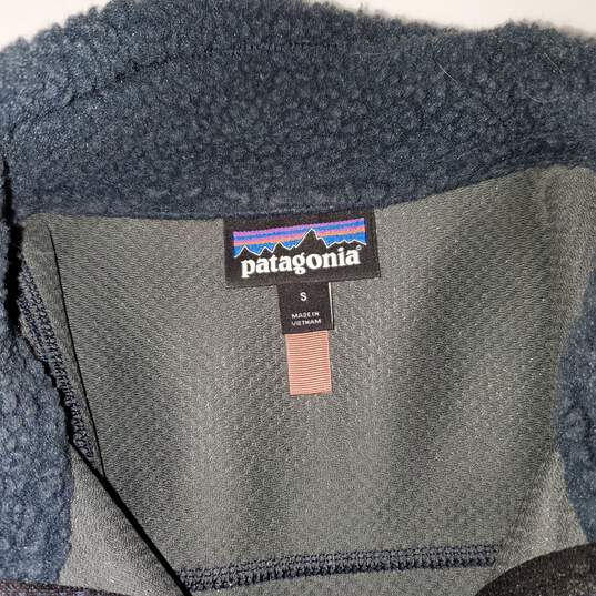 Patagonia Navy Full Zip Fleece Sweater Vest Size S image number 3