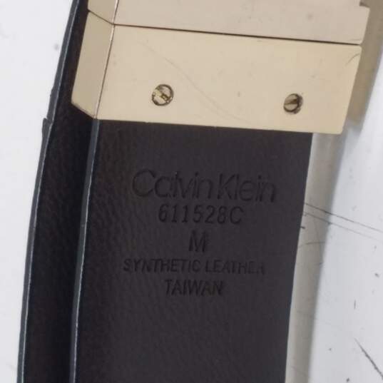 Calvin Klein Monogram Belt Size M Brown image number 3