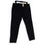 Mens Black Flat Front Slash Pocket Regular Fit Chino Pants Size 36X32 image number 2