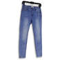 Womens Blue Denim Mid Wash Stretch Pockets Skinny Leg Jeans Size 2/25 image number 1