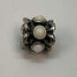 Designer Pandora S925 ALE Sterling Silver Forget Me Not White Beaded Charm image number 3