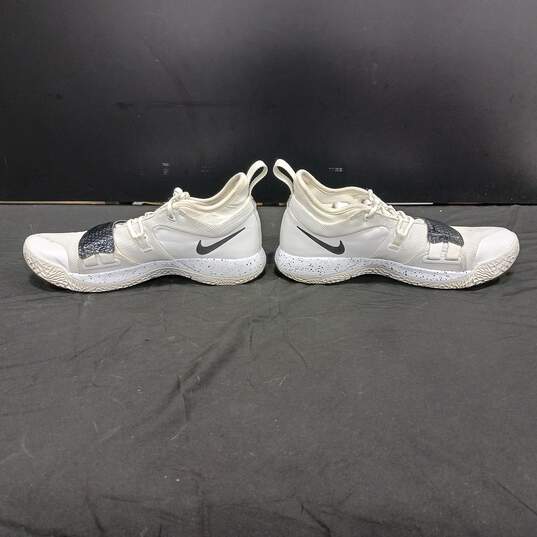 Nike Nike PG 2.5 Men's White and Black Shoes Size 14 image number 2