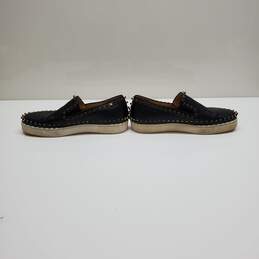 Christian Louboutin Women's Black Leather Spike Pick Slip On Shoe WM Size 37.5 alternative image