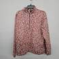 Pink Spotted Fleece Zip Long Sleeve Sweater image number 1