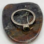 Designer Silpada Sterling Silver Fancy Black Crystal Stone Ring image number 1
