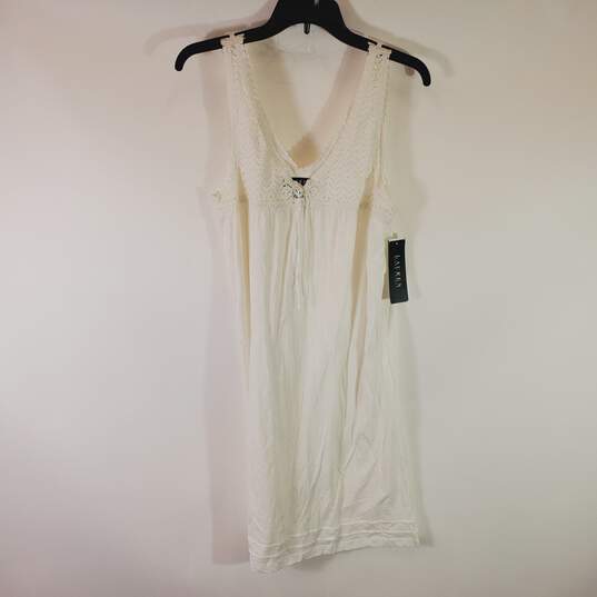 Ralph Lauren Women White Night Gown L NWT image number 1