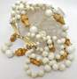 VNTG Mid Century Japan Bamboo & Speckled Bead Multi Strand Necklace image number 2