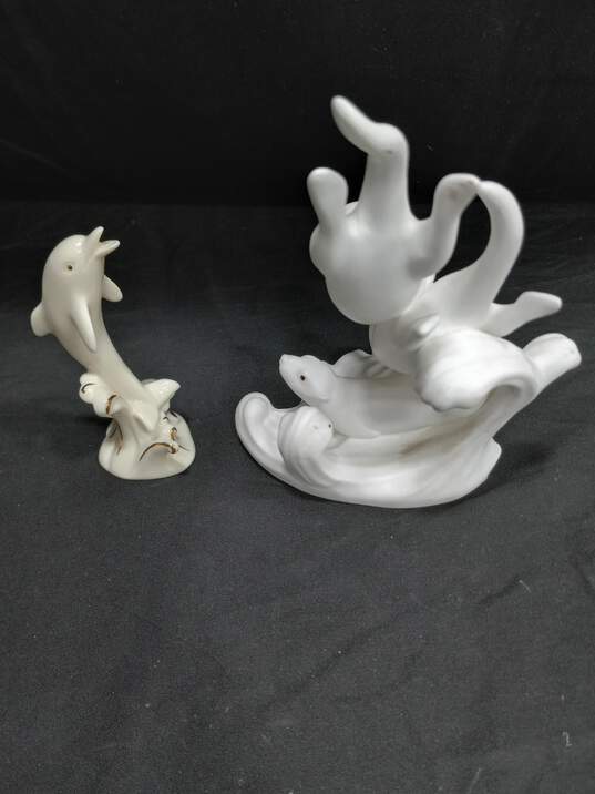 Pair of Lenox Porcelain Sea Life Figurines image number 4