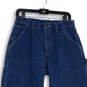 Mens Blue Denim Medium Wash Straight Leg Carpenter Pants Size 31X30 image number 3