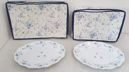 2 Johann Haviland Blue Garland Oval Serving Platter Plates