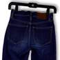 Womens Blue Denim Medium Wash High-Rise Pockets Skinny Leg Jeans Size 24 image number 4