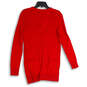 NWT Womens Red Tight-Knit Long Sleeve Button Front Cardigan Sweater Size S image number 2
