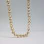 Sterling Silver FW Pearl Knotted 47 Inch Strand Necklace 111.3g image number 1