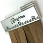 Designer Brighton Silver-Tone Black Leather Rhinestone Studs Wrap Bracelet image number 4