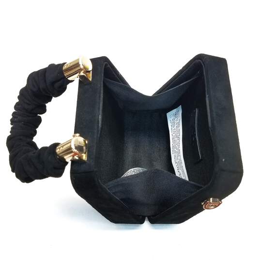 Zara Chain Strap Top Handle Satchel Black image number 5
