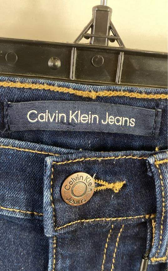 Calvin Klein Jeans Blue High Rise Bootcut Jeans - Size 6 image number 3