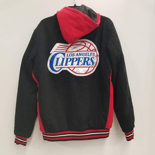 NBA Men's Los Angeles Clippers Reversible Hooded Jacket Sz. L image number 2