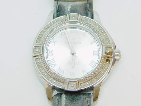 Invicta Angel Model NO.: 15083 Gray Leather Band Ladies Watch image number 4