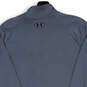 Mens Gray Long Sleeve Mock Neck 1/2 Zip Pullover Activewear Top Size XL image number 4