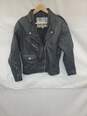 Mn LA Studio Leather Jacket Zip Up Sz M Korea image number 1