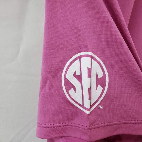 Nike Dri-Fit Training Pink Short Sleeves Polyester Shirt Women's XXL image number 6