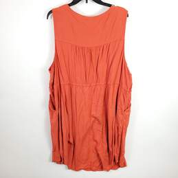 Torrid Women Orange Tank Midi Dress Sz 4 alternative image