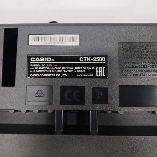 Casio CTK-2500 61-Key Electronic Keyboard image number 3