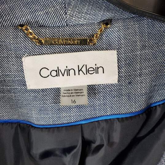 Calvin Klein Men Blue Blazer Sz 16 image number 2