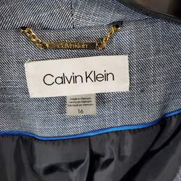 Calvin Klein Men Blue Blazer Sz 16 alternative image