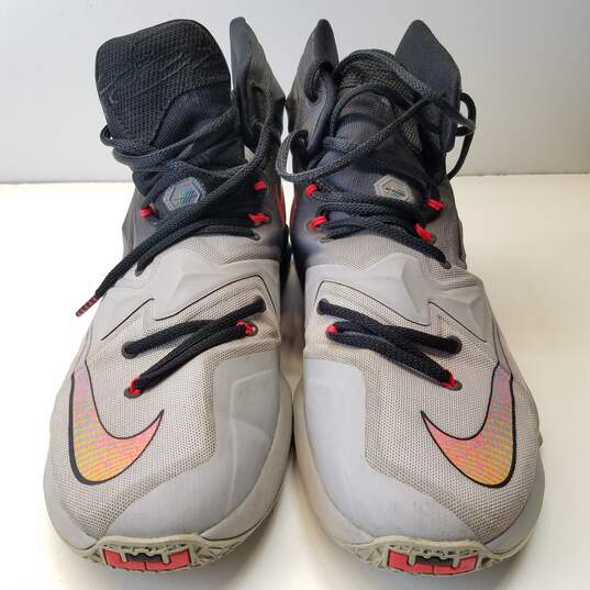 Nike LeBron 13 Men Black Grey On Court Basketball NBA Athletic Shoes 807219-060 - Size 10.5 image number 8