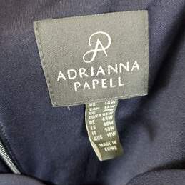 Adrianna Papell Navy Maxi Dress Sz 14W NWT alternative image