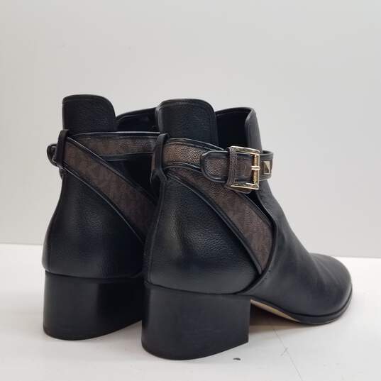 Michael Kors Britton Leather Chelsea Boots Black 10 image number 4