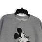 Mens Gray Heather Crew Neck Long Sleeve Pullover Sweatshirt Size Large image number 3