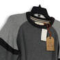 NWT Mens Gray Crew Neck Long Sleeve Knitted Pullover Sweater Size L image number 3