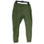 Womens Green Elastic Waist Flat Front Pull-On Ankle Leggings Size XL image number 1