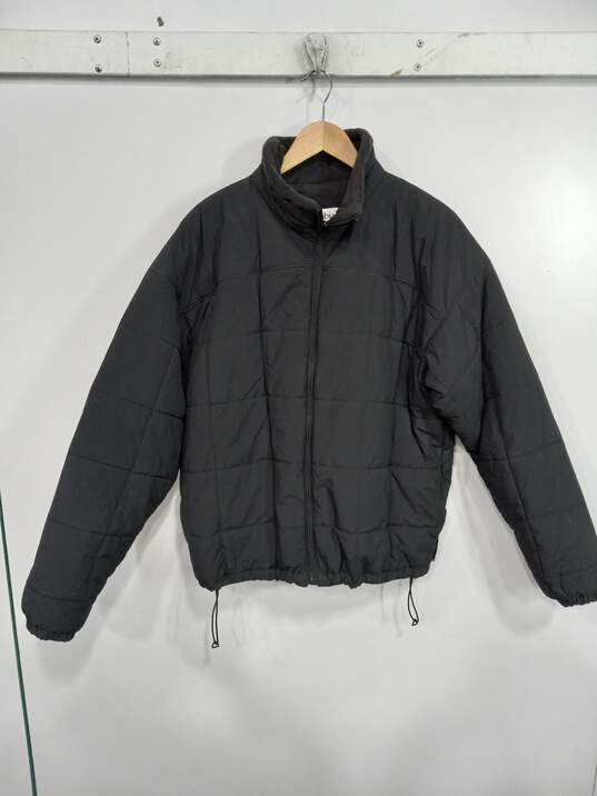 Columbia Black Puffer Jacket Men's Size XL image number 1
