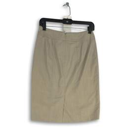 Banana Republic Womens Light Gray Back Zip Straight & Pencil Skirt Size 2 alternative image