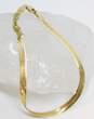 14K Gold Herringbone Chain Bracelet For Repair 2.4g image number 4